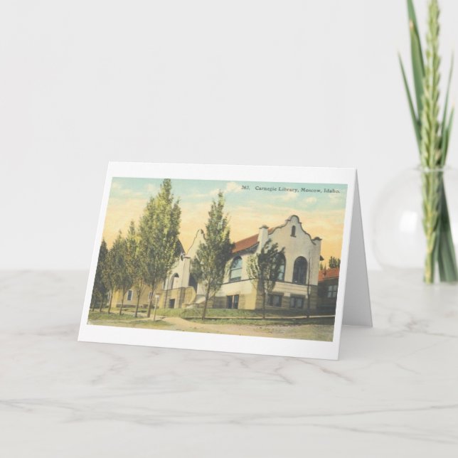 Carte de bibliothèque de Moscou Idaho Carnegie (Devant)