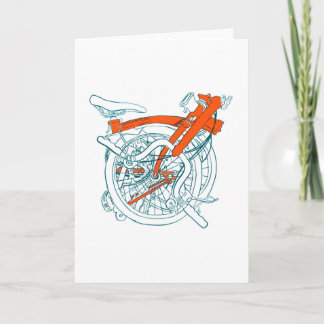 Carte de bicyclette de Brompton