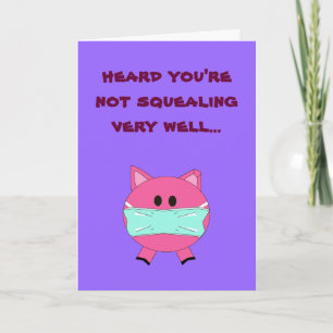 Carte de bien-être de la grippe porcine