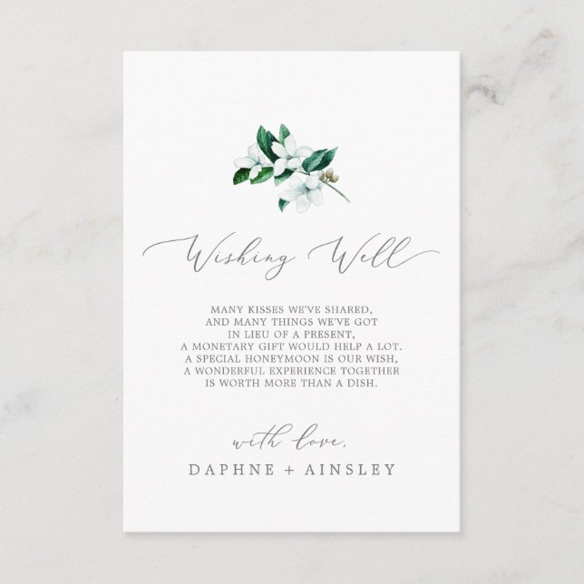 Carte de bien-être pour Mariage de verdure Woodlan (Devant)