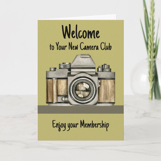 Carte de bienvenue Camera Club (Devant)