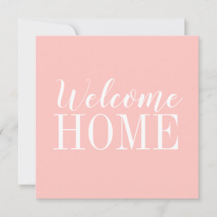 Carte de bienvenue moderne moderne et tendance ros