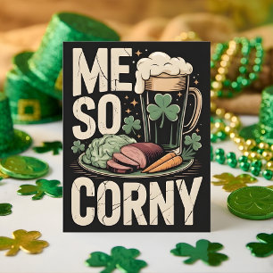 Carte de bière amusante pour la Saint-Patrick