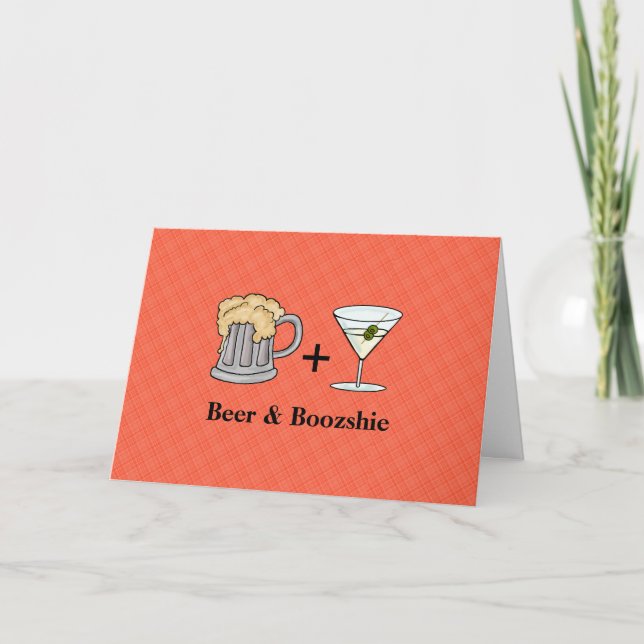 Carte de bière et de martini pour couples (Devant)