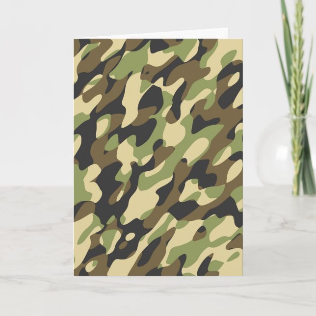 Carte de billet Camouflage (Devant)
