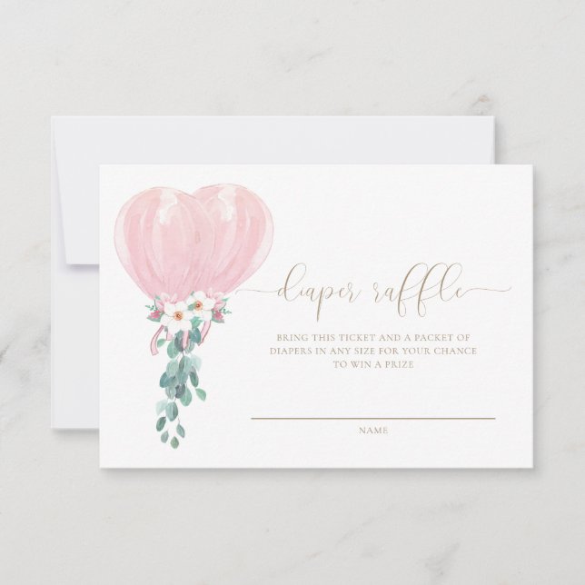 Carte de billet de tombola de couche pour ballon r (Devant)