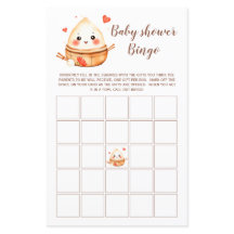 Carte de Bingo de jeu de Baby shower de jeton mign