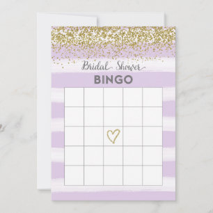 Carte de Bingo de Réception de Mariage à Paillette