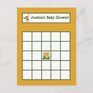 Carte de Bingo inscriptible Baby Jungle