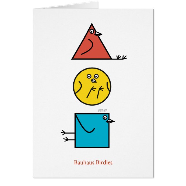 Carte de birdies de Bauhaus (Devant)