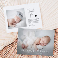 Carte de Birth Announcement | New Baby Announcemen