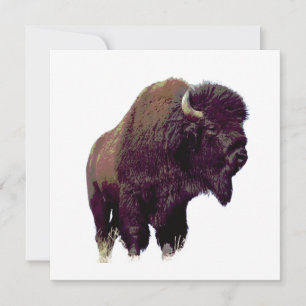 Carte de bison buffle