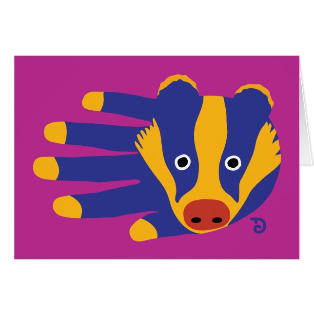 Carte de blaireau (Devant horizontal)