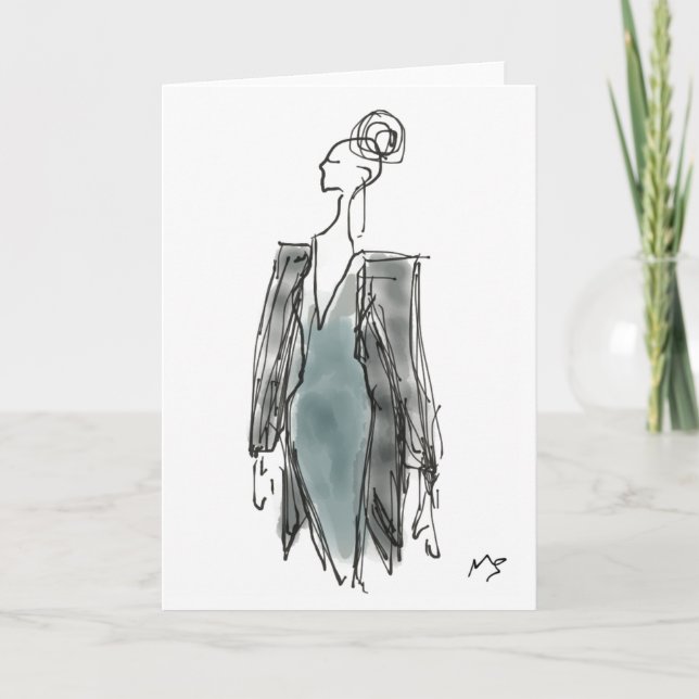 Carte de blazer de mode (Devant)