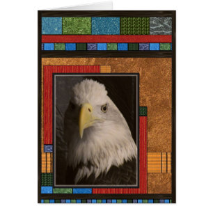 Carte de bleu d'ailes d'Eagle