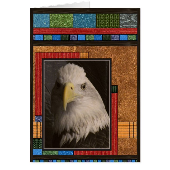 Carte de bleu d'ailes d'Eagle (Devant)