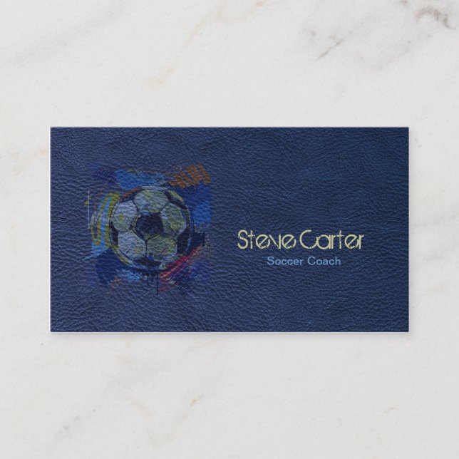 Carte de bleu de joueur de boule d'entraîneur de (Devant)