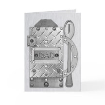 Carte de boissons papa en métal et acier