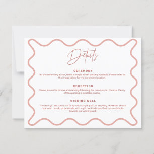 Carte de boîtier avec détails de bordure rose