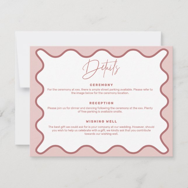 Carte de boîtier avec deux tons rose vif Détails d (Devant)
