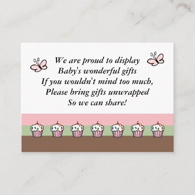 Carte de boîtier baby shower (Devant)