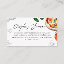 Carte de boîtier de Baby shower de douche Pizza Di