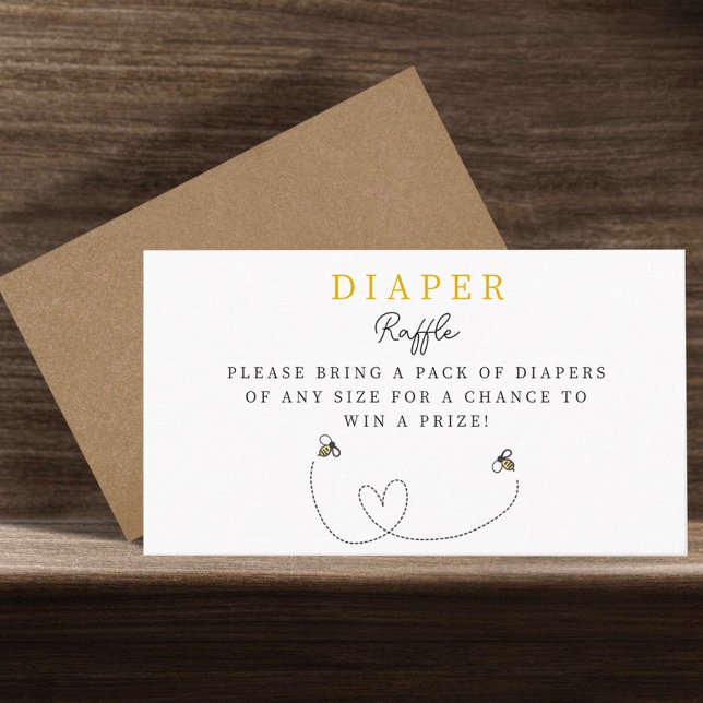 Carte de boîtier de Baby shower de momie à abeille (Créateur téléchargé)