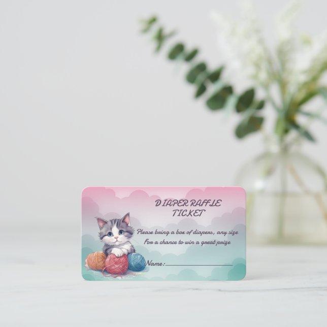 Carte de boîtier de chaton de rabat (Debout devant)