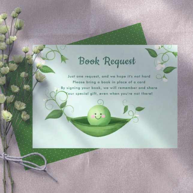 Carte de boîtier de demande de Baby shower de pois (Créateur téléchargé)