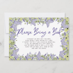 Carte de boîtier de demande de Baby shower papillo