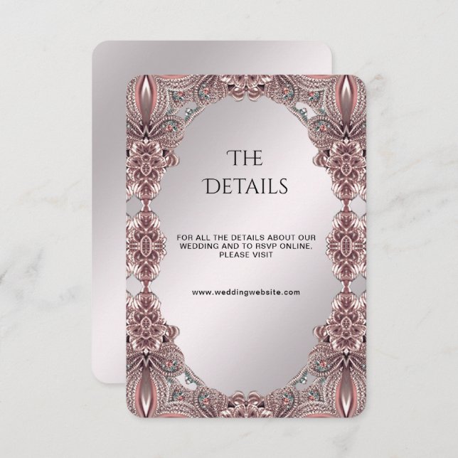 Carte de boîtier de détail rose (Devant / Derrière)