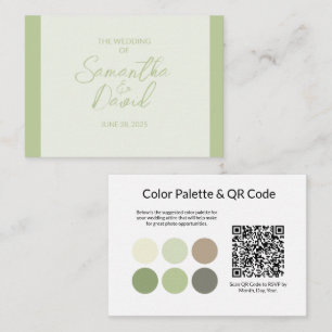 Carte de boîtier de Mariage d'angle d'angle QR