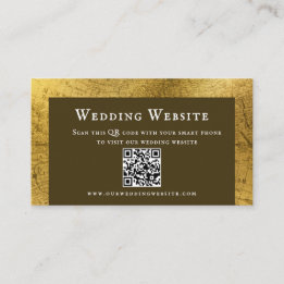 Carte de boîtier de Mariage d'or antique de charme