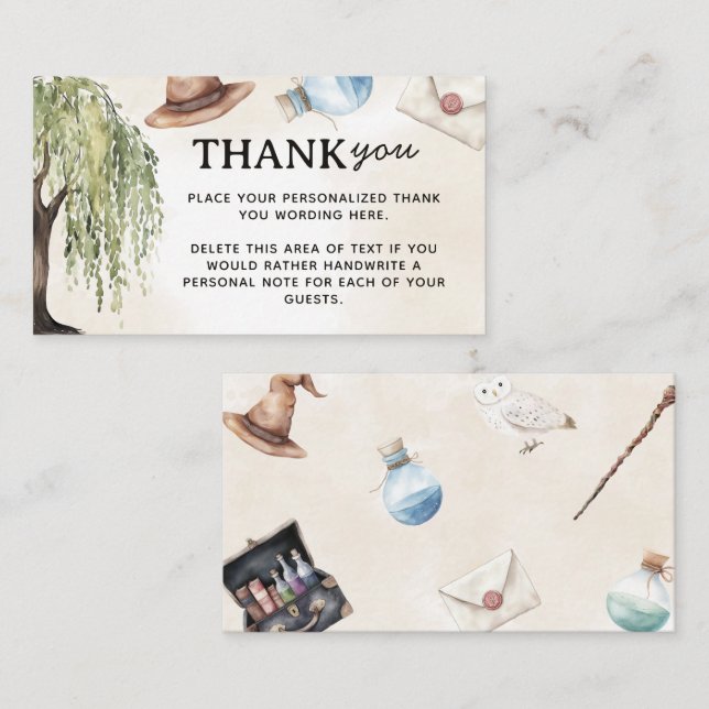 Carte de boîtier de Merci de petit Baby shower Ass (Devant / Derrière)