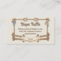 Carte de boîtier de rabat roulette Rustique Cowboy