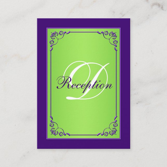 Carte De Boîtier De Réception De Rouleau Violet Ve (Devant)
