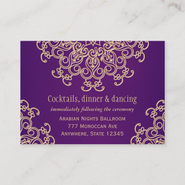 Carte de boîtier de réception de style indien viol (Devant)