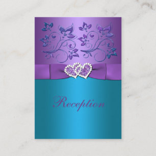 Carte de boîtier de réception Turquoise de coeur f