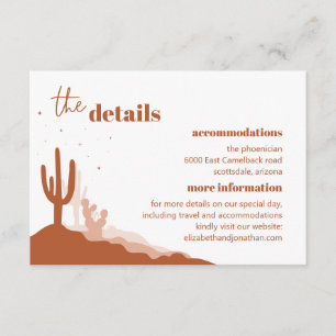 Carte de boîtier Desert Details