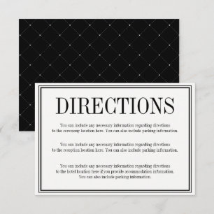 Carte de boîtier d'instructions simples et élégant