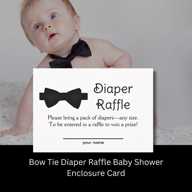 Carte de boîtier du Baby shower de la Cravate de p (Créateur téléchargé)