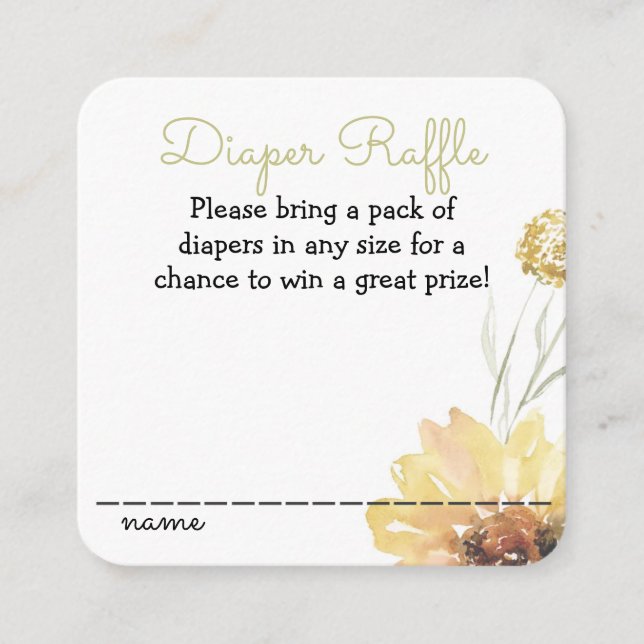 Carte de boîtier du Baby shower de tournesol de pa (Devant)