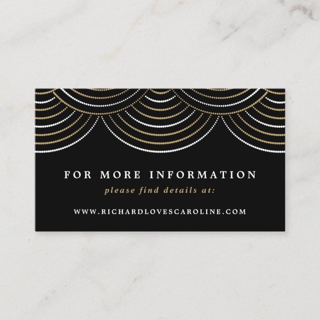 Carte de boîtier du site Web Art Déco Black String (Devant)