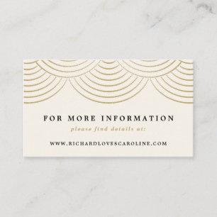Carte de boîtier du site Web Art Déco Gold String 