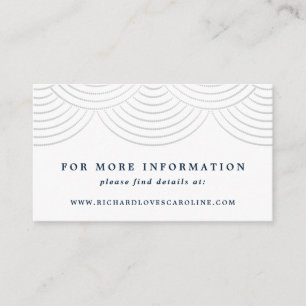 Carte de boîtier du site Web Art Déco Navy String 