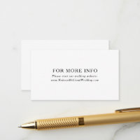 Carte de boîtier du site Web de Mariage minimalist