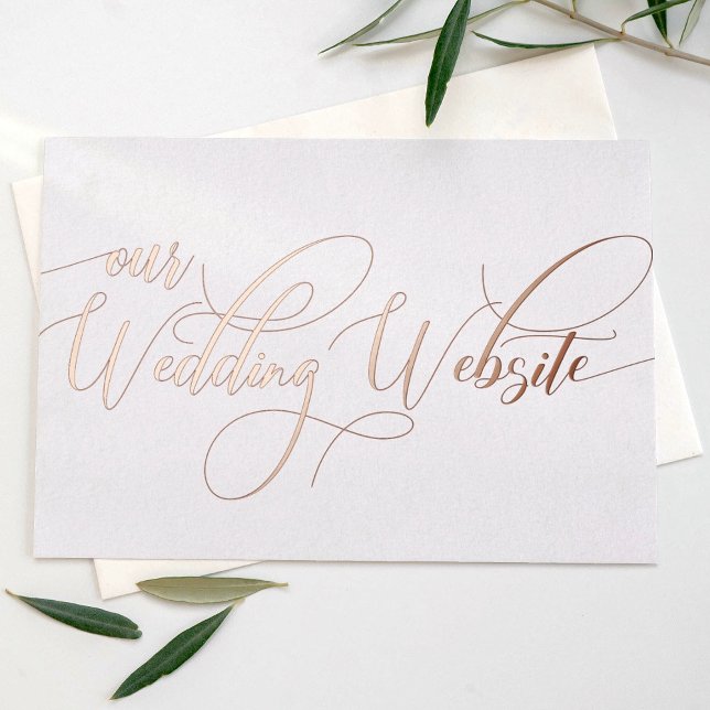 Carte de boîtier du site Web du Mariage Gold Rose  (Créateur téléchargé)