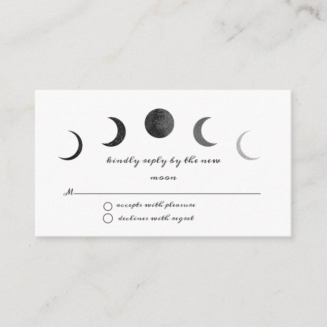 Carte de boîtier Faire-part de mariage Boho célest (Devant)