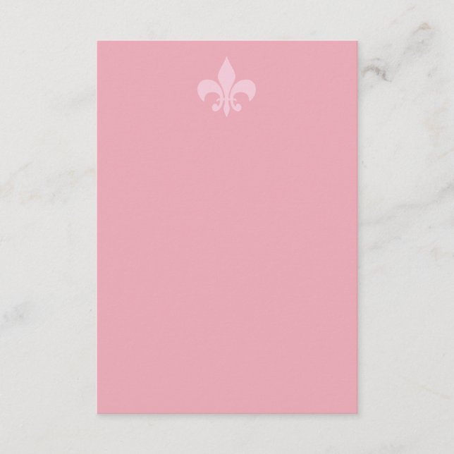 Carte de boîtier Fleur de Lise en rose jolie (Devant)