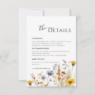Carte de boîtier fleur sauvage Spring Details